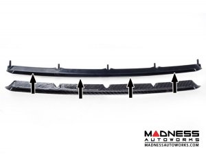 FIAT 500 ABARTH Front Bumper Grill Insert - Carbon Fiber - European Model